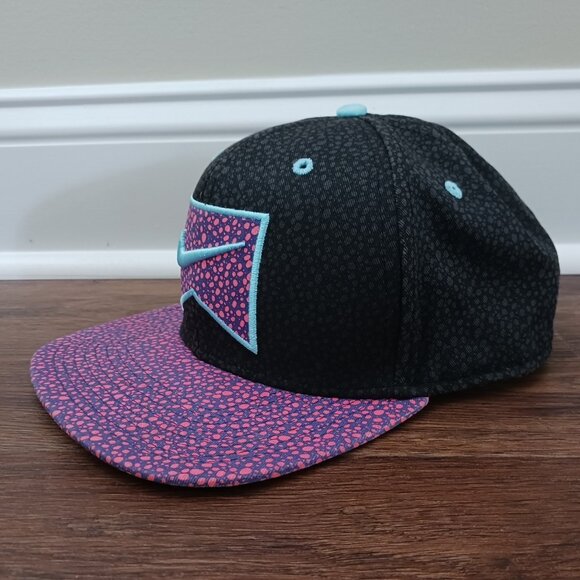 Nike Vintage Rare Speckled Gray Pink Snapback SB Wool Hat Cap - Picture 3 of 8